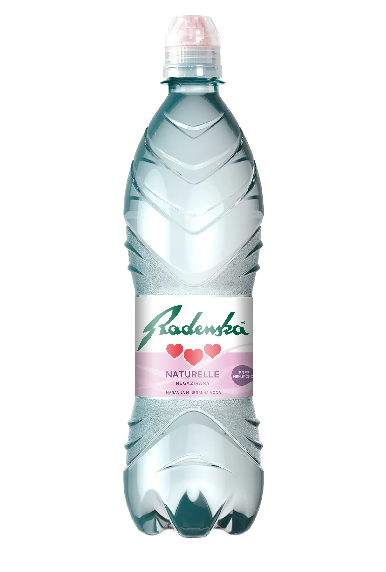 Radenska, Ujë natyral, plastikë sport, 0,75 L